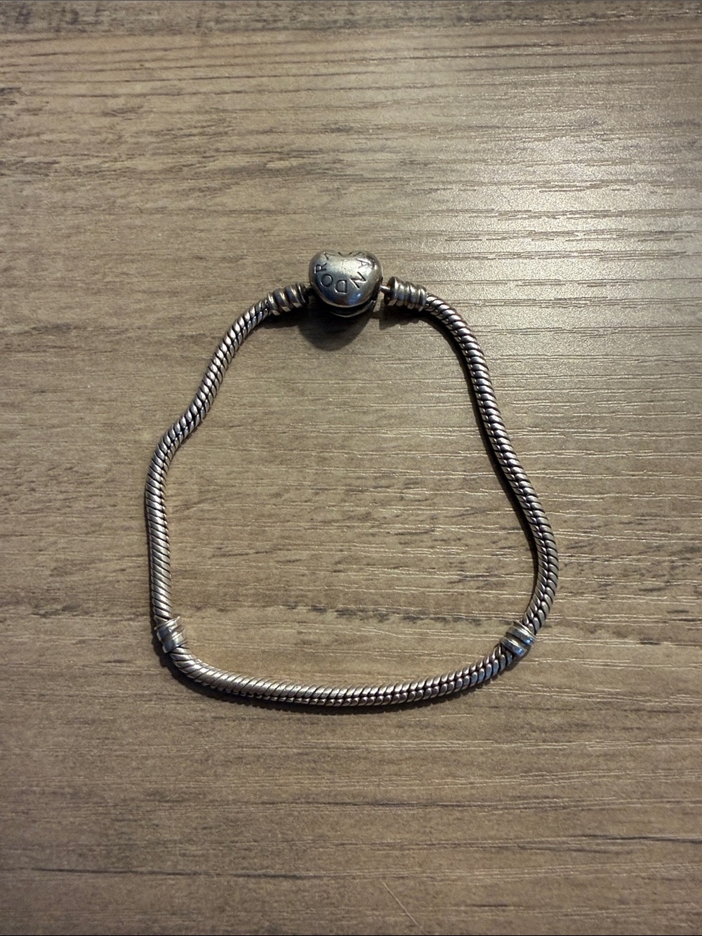 Sterling Silver pandora Heart Clasp Bracelet - Silver